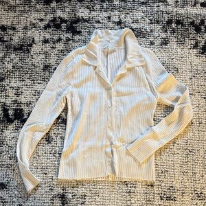 Abercrombie & Fitch Cream‎ Ribbed Cardigan
